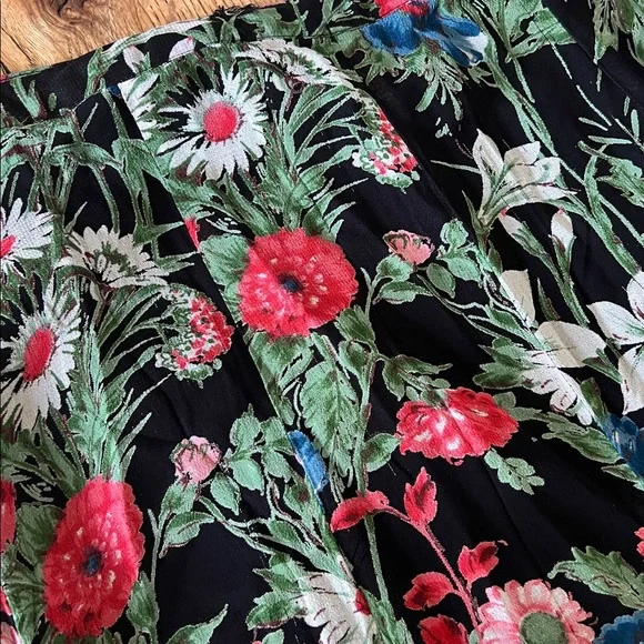 Reformation Cottage Core Y2K Floral Flowy Front Slit Maxi Skirt, Estimated S/M - Picture 9 of 10